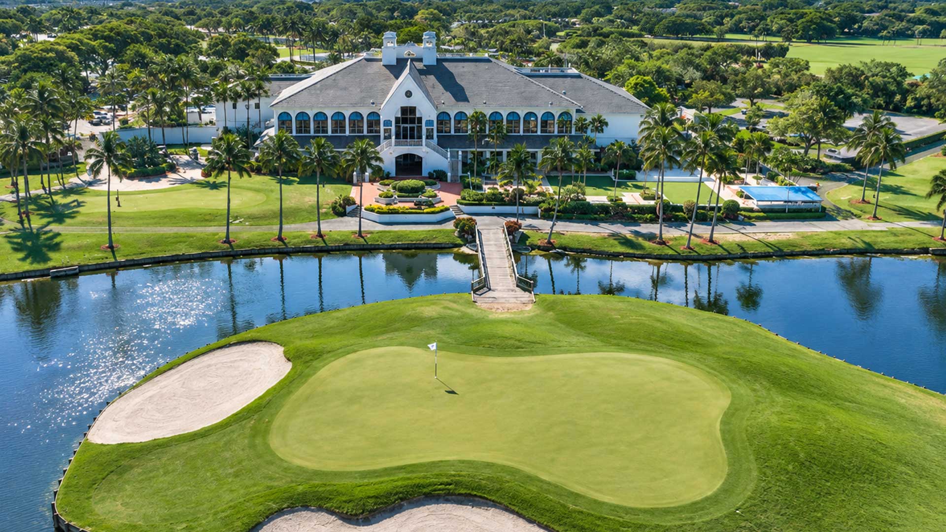 Clubhouse entrance at Boca Raton Golf & Racquet Club