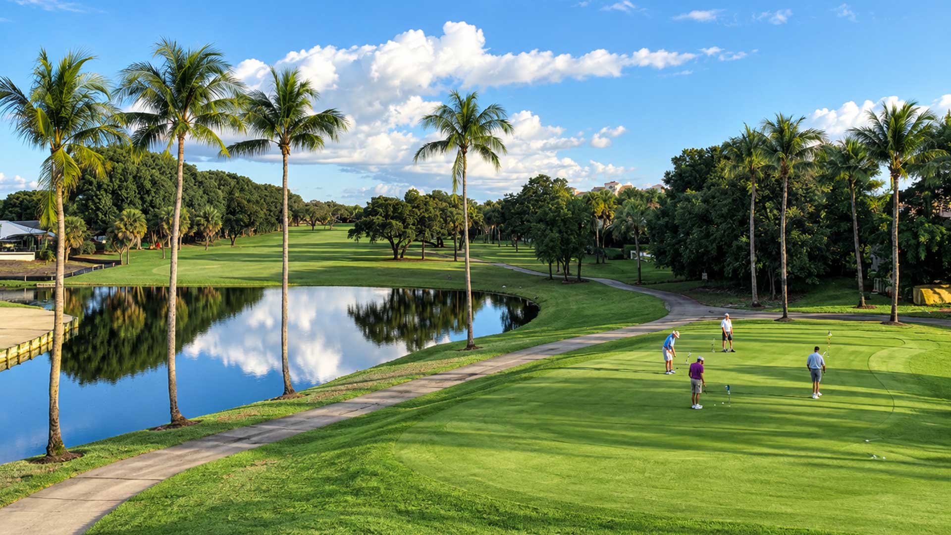 Golfers at Boca Raton Golf and Racquet Club